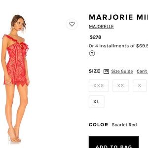 Red Majorelle dress